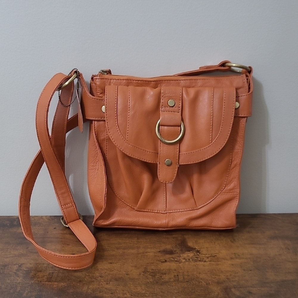 Great American Leatherworks Orange Shoulder Bag